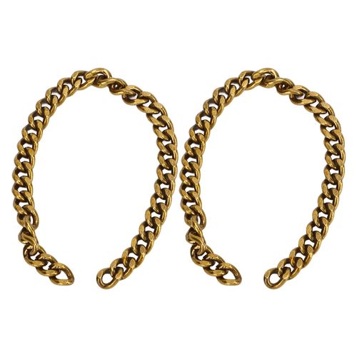Chaine gourmette en aluminium de 10 m, elegante, retro, large application, pour collier, bracelet, bracelet de cheville, bronze