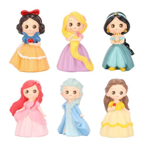 Statue de princesse en resine, exquise et mignonne, decoration de poupee princesse de dessin anime, boite aveugle pour decoration de boutique de cadeaux