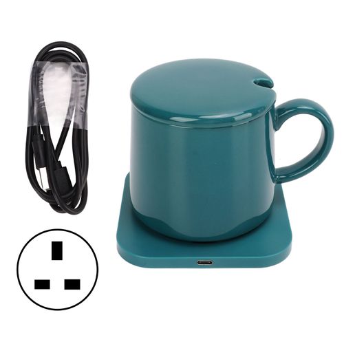 Chauffe-tasse electrique, chargeur sans fil, panneau etanche, pour la maison et le bureau, prise britannique 100-240 V