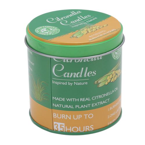 Bougie parfumee au parfum pur, longue duree de 35 heures, bougie portable en cire de soja, bougie d'urgence avec coque en fer