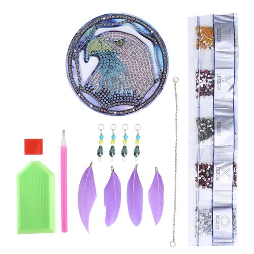 Pendentif De Peinture Diamant Diy Aigle Peinture Diamant Attrape-Reves Decoration De Fenetre Cadeau