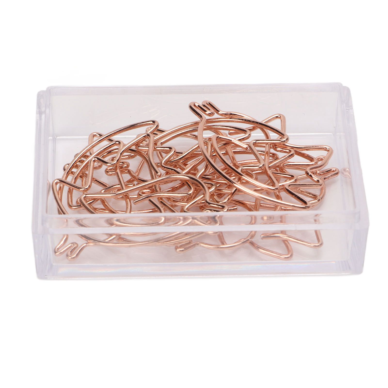 Lot De 100 Trombones Portables En Metal Dore Rose En Forme D'animal, Galvanoplastie, Fournitures De Bureau, Colibri