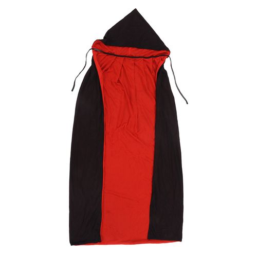 Cape A Capuche Bicolore, A Porter Des Deux Cotes, Cape Longue Pour Halloween Et Noel