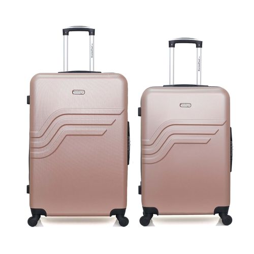 AMERICAN TRAVEL - Lot de 2 - Valise grand format et valise weekend QUEENS