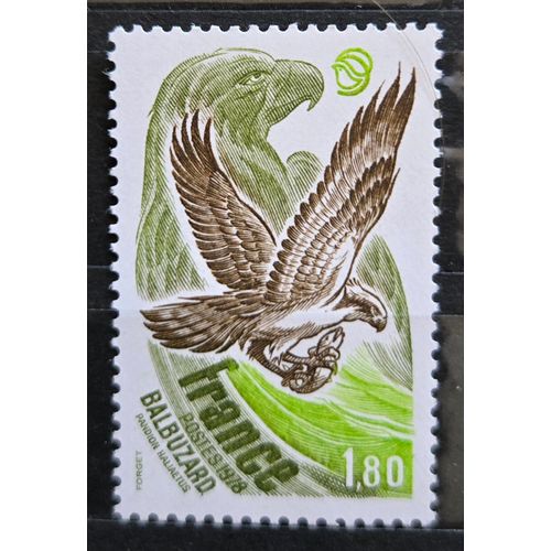 Timbre France (Yt 2018)-1978- Balbuzard Pêcheur (Pandion Haliaetus), Non Oblitéré