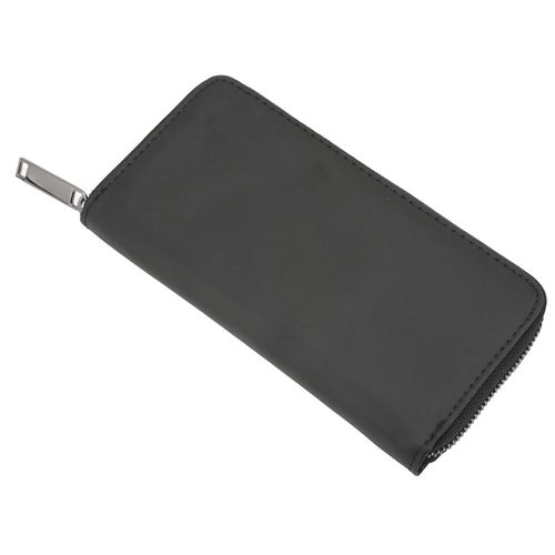 Portefeuille long a fermeture eclair, multifonctionnel, style retro, decontracte, fin, grande capacite, pour homme