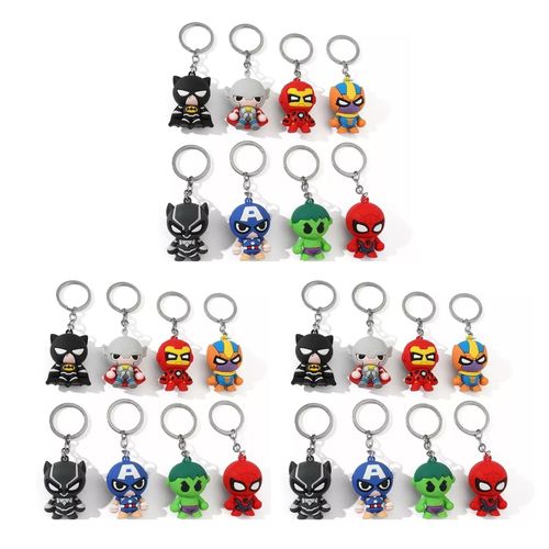 Lot De 24 Porte-Cles De Poche, Motifs De Dessins Animes, Personnages Mignons, Couleurs Vives, Largement Utilises Pour Les Cles De Sac A Main, De Sac A Dos