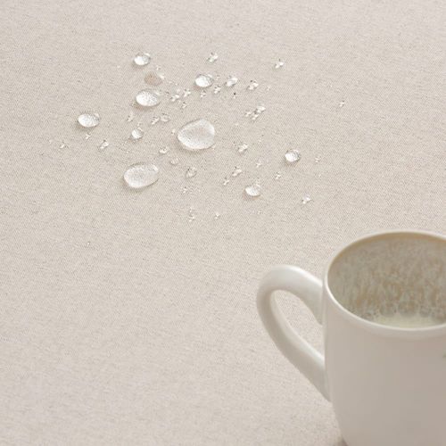 Nappe En 100% Coton Bio Antitaches Uni Gris Clair 140x180 Cm