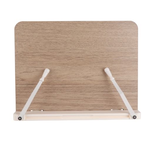 Support de livre en bois portable et reglable, support de presentation de recettes de manuels de lecture avec trombones