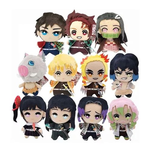 Lot de 17 peluches Anime pour enfants, adorables jouets en peluche haute resilience, anti-stress, pour canape-lit