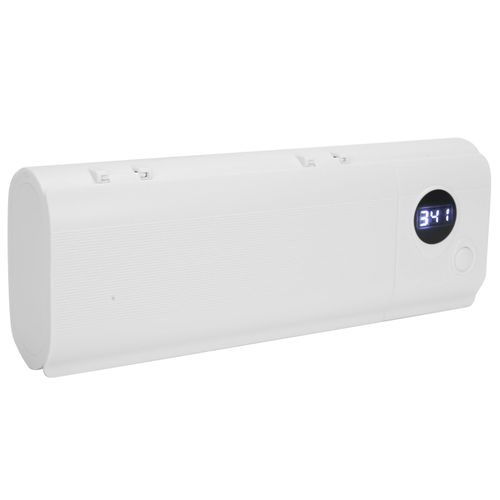 Support mural pour brosse a dents UVC, organiseur pour brosse a dents a lumiere UV, blanc