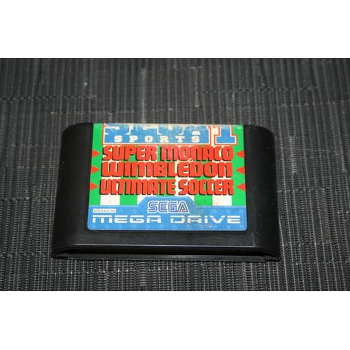 Sega Sports 1 Super Monaco Wimbledon Ultimate Soccer Jeu Sega Megadrive