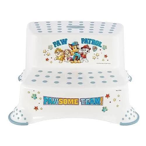 Marchepied - Keeeper - Igor ''paw Patrouille'' - Blanc - Antidérapant - 2 Niveaux