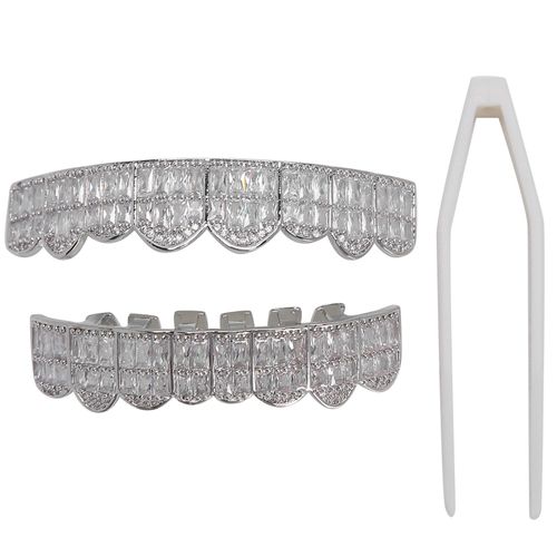Ensemble De Dents Hip Hop, Grilles De Dents Glacees, Decoration De Dents Pour Hommes Et Femmes 