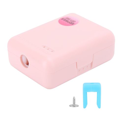 Porte-brosse a dents mural a LED UV ZL-18L, rose