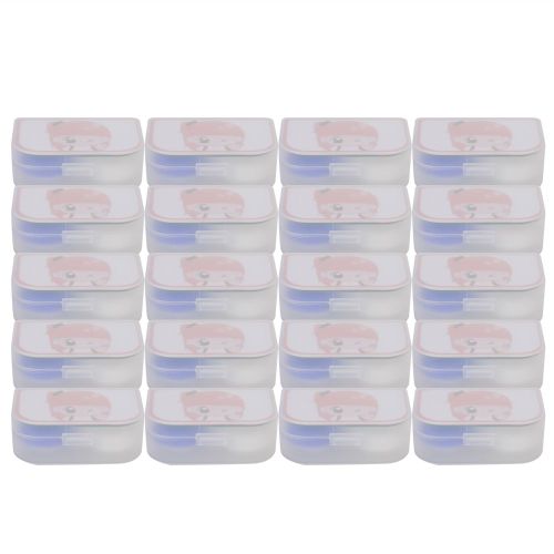 Lot De 20 Etuis A Lentilles De Contact Portables, Boite De Rangement Delicate Pour Les Voyages 