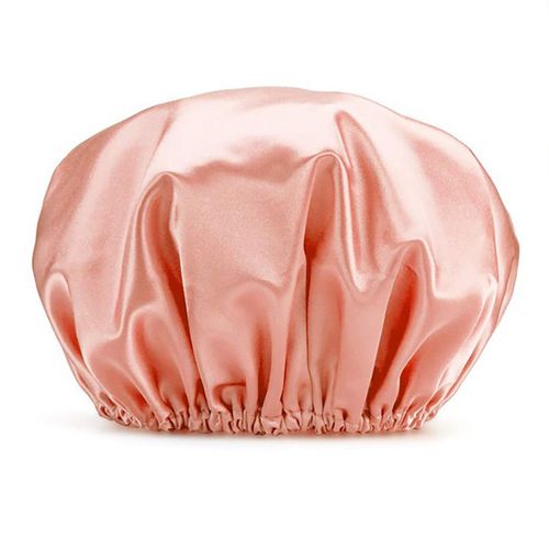 Bonnet De Douche Double Couche De Protection Reutilisable, Impermeable, Elastique, Doux, En Eva, Confortable Pour Le Bain 