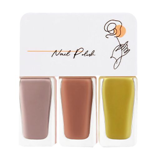 Lot De 3 Vernis A Ongles A Base D'eau Pour Femmes, Faciles A Decoller Et A Sechage Rapide, Pour Rendez-Vous, Fete D'halloween, T06 