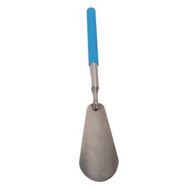 Chausse-Pied Retractable En Acier Inoxydable A Long Manche Pour Femmes Agees, Enceintes Et Paresseuses, Bleu