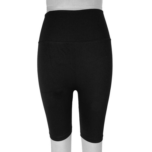 Short De Yoga Taille Haute Pour Femme, Doux, Extensible, Respirant, Pour Le Fitness, L'athletisme, L'entrainement, Noir, Taille S