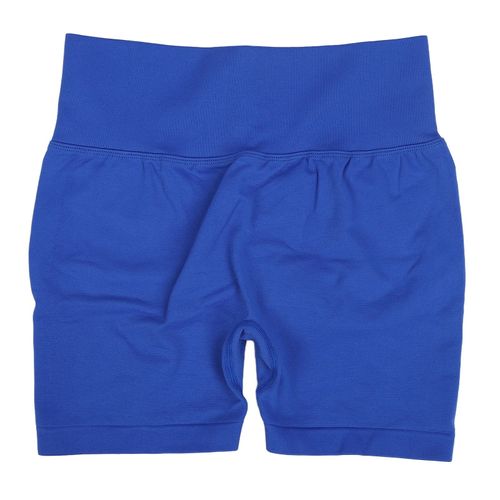 Short De Yoga Taille Haute Pour Femme, Doux Et Elastique, Pour La Gym, La Course A Pied, Le Raffermissement De La Taille, Bleu, Taille L