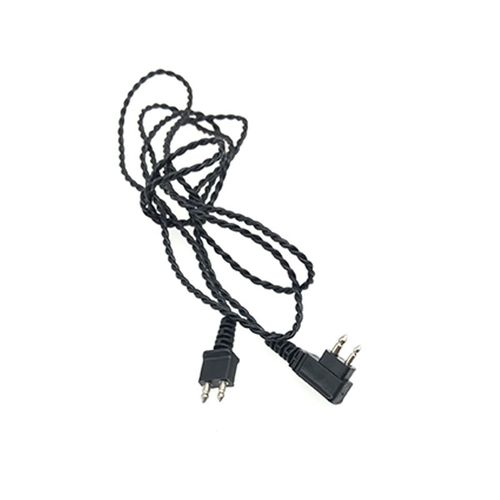 Cable Recepteur D'amplificateur Auditif, Cordon A 2 Broches, Accessoire De Remplacement Pour Amplificateur Auditif De Poche, Noir 
