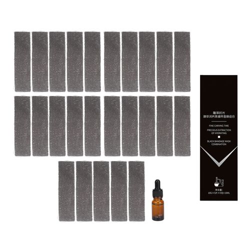 Lot De 25 Masques Visage Liftants Couvrants, Hydratants Et Amincissants, Bandages En V Avec Serum De 10 Ml.