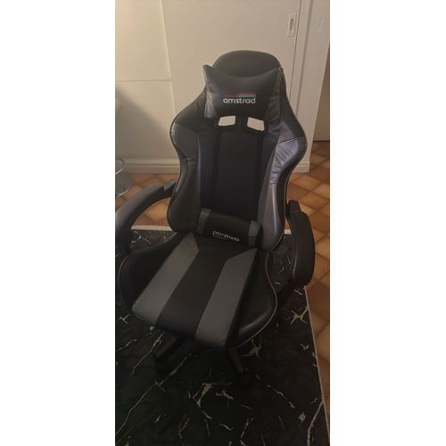 Siège Gamer Amstrad Ams-800-Blackcoloris Noir & Gris-Couss
