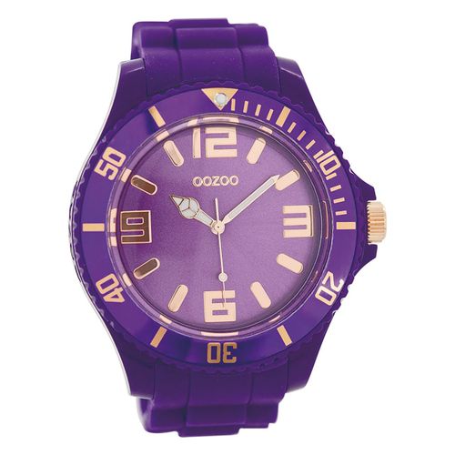 Montre-Bracelet Analogique Violette Mate Pour Femme «&nbspoozoo &nbsp», Bracelet En Silicone. Uoc5031a