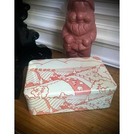 Grande Boite Métal Vintage Massilly Décor Naïf