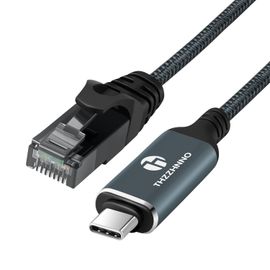 Câble Adaptateur Usb C Vers Ethernet 3M, Type C Vers Rj45 Lan Gigabit, Directement Connecté, Compatible Thunderbolt 3/4 Pour Macbook Pro/Air, Ipad Pro, Iphone 15, Galaxy S24[BLE7110164]