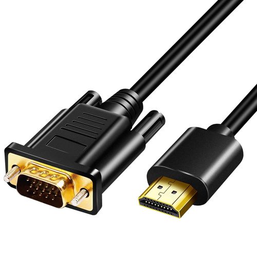 Câble Adaptateur Hdmi Vers Vga En Plaqué Or, 1080P - Pour Ordinateur De Bureau, Projecteur, Hdtv, Raspberry Pi, Roku, Xbox (1 M)[BLE7110990]