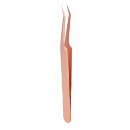 Pince A Epiler Ergonomique En Acier Inoxydable Or Rose Pour Faux Cils, Pince A Epiler Princesse 