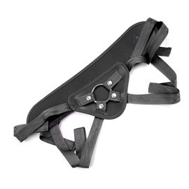 Harnais A Sangle Pour Lesbiennes, En Cuir Pu Souple, Ergonomique Et Reglable, Pour Couple Adulte, Pour Gode, Noir