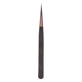 Pince A Epiler Pour Extensions De Cils, En Acier Inoxydable, Pour Extensions De Faux Cils Individuels, Droite, Couleur Or Rose 
