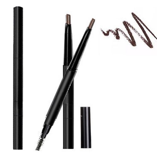 Lot De 3 Crayons A Sourcils Etanches, Rotatifs Et Automatiques, Double Face, Pour Le Maquillage 
