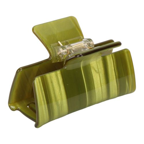 Pince A Cheveux Pour Femme, Elegante Et Tendance, Fixation Solide, Accessoire Pour Maquillage, Fete, Vert