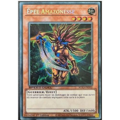 Yu Gi Oh Sgx3 Frd02 Epee Amazonesse Secret Rare