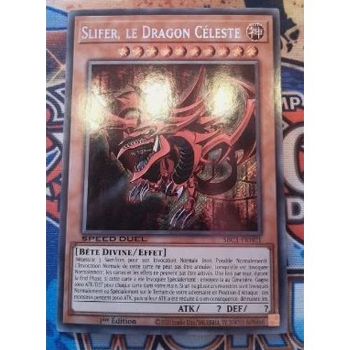 Yu Gi Oh Sbc1 Frh01 1 Slifer Le Dragon Celeste Secret Rare