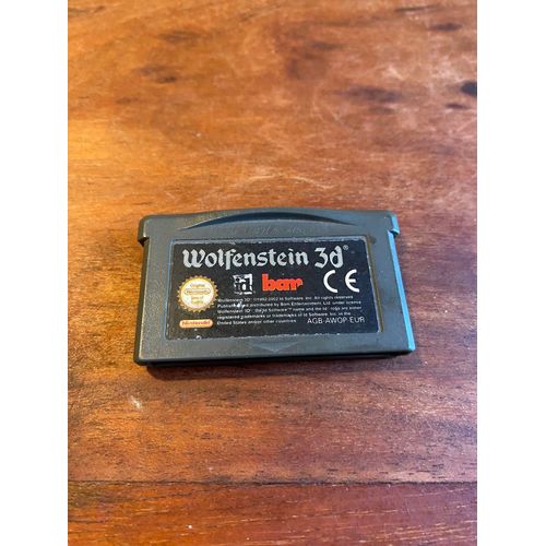 Jeu Wolfenstein 3d + Nintendo Gameboy Advance Gba
