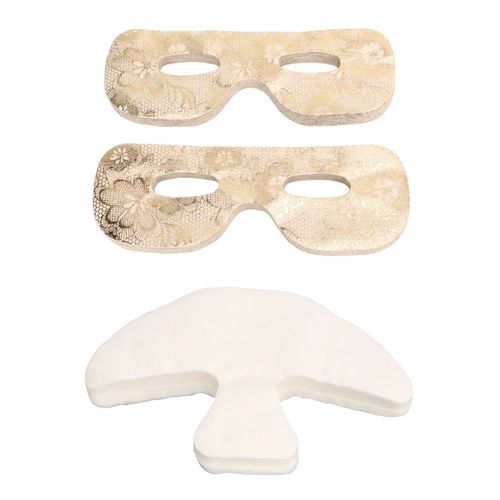 Lot De 100 Masques En Soie Fine Pour La Zone T, 100 Masques Pour Les Yeux A Motif Floral Doux Pour Les Soins De La Peau