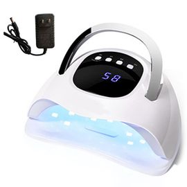 Lampe Uv Pour Ongles Gel A Sechage Rapide, 63 Puces, 4 Minuteries, Puissante Lampe Pour Nail Art, 288 W, 100-240 V, Blanche, Prise Us 
