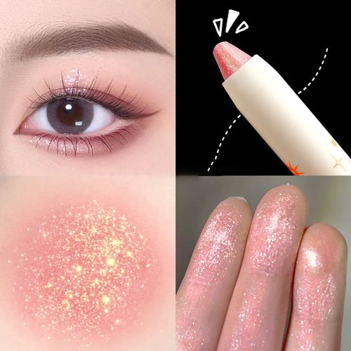 Fard A Paupieres En Stick, Waterproof, Longue Tenue, Scintillant, Agrandit Les Yeux, Stylo Multifonction Pour Le Maquillage Des Yeux, Truffe Caramel 