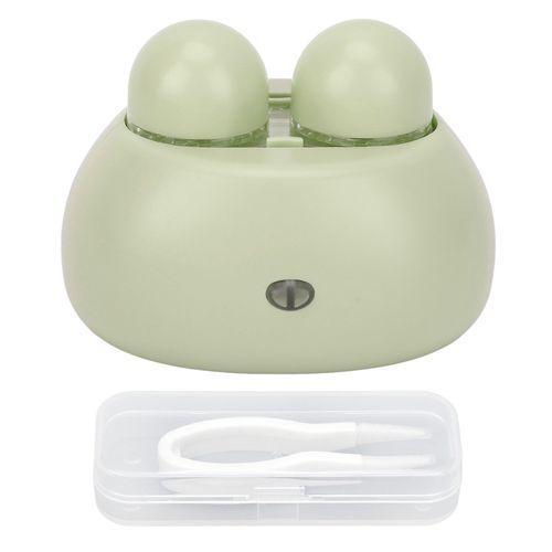 Nettoyeur De Lentilles De Contact Portable, Petite Machine De Nettoyage De Lentilles De Contact Automatique A Haute Frequence Et A Vibrations Rapides, Vert 