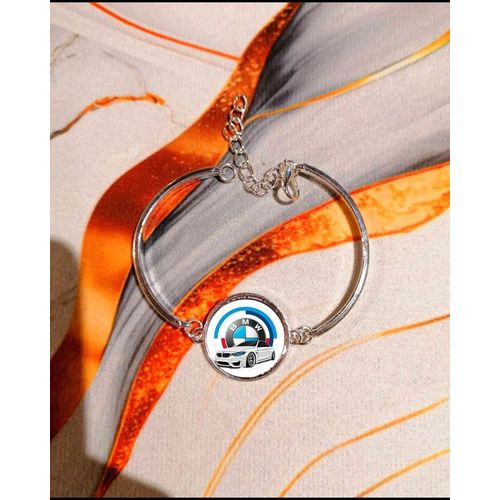 Bracelet Argenté Bmw 50 Ans Voiture