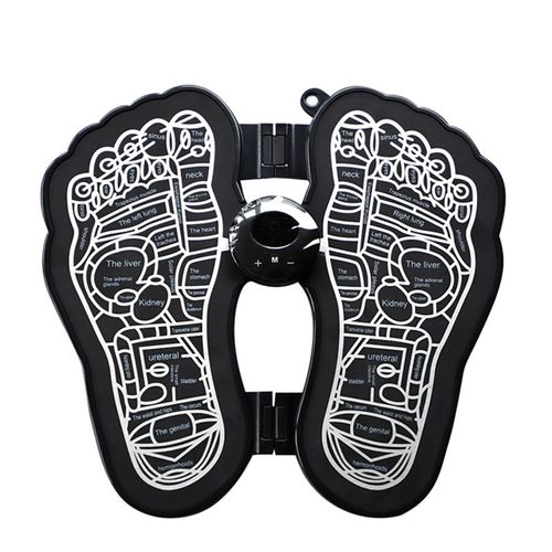 Tapis De Massage Ems Pulse Pour Les Pieds, Appareil De Massage Des Points D'acupuncture, Stimulation De La Circulation Sanguine, Portable, Pour La Maison Et Le Bureau, Noir, Rechargeable, Version Anglaise