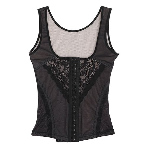 Corset Amincissant Respirant Pour Femme, Taille Haute Elastique, Amincissant, Modelant Le Corps, Noir, Taille M