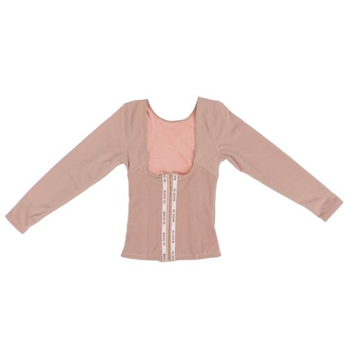 Gaine Amincissante Respirante A Manches Longues Et Ajustable Pour Femme (Couleur Chair) Xxl