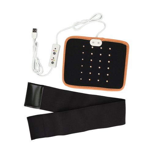 Ceinture De Luminotherapie Infrarouge A 24 Puces Lumineuses, Appareil De Luminotherapie Rouge Pour Le Soulagement Des Douleurs Musculaires Du Dos, Des Epaules Et Des Articulations, Orange