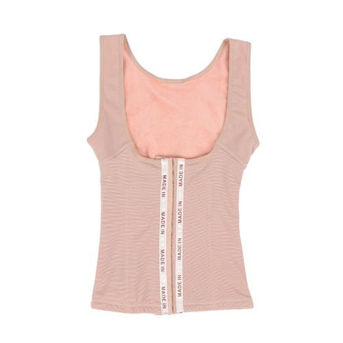 Body Gainant En Laine Chaude Pour Femme, Effet Gainant, Effet Gainant, Effet Push-Up, Effet Ouvert, Ideal Pour L'hiver Et L'automne (Couleur Chair), Taille M